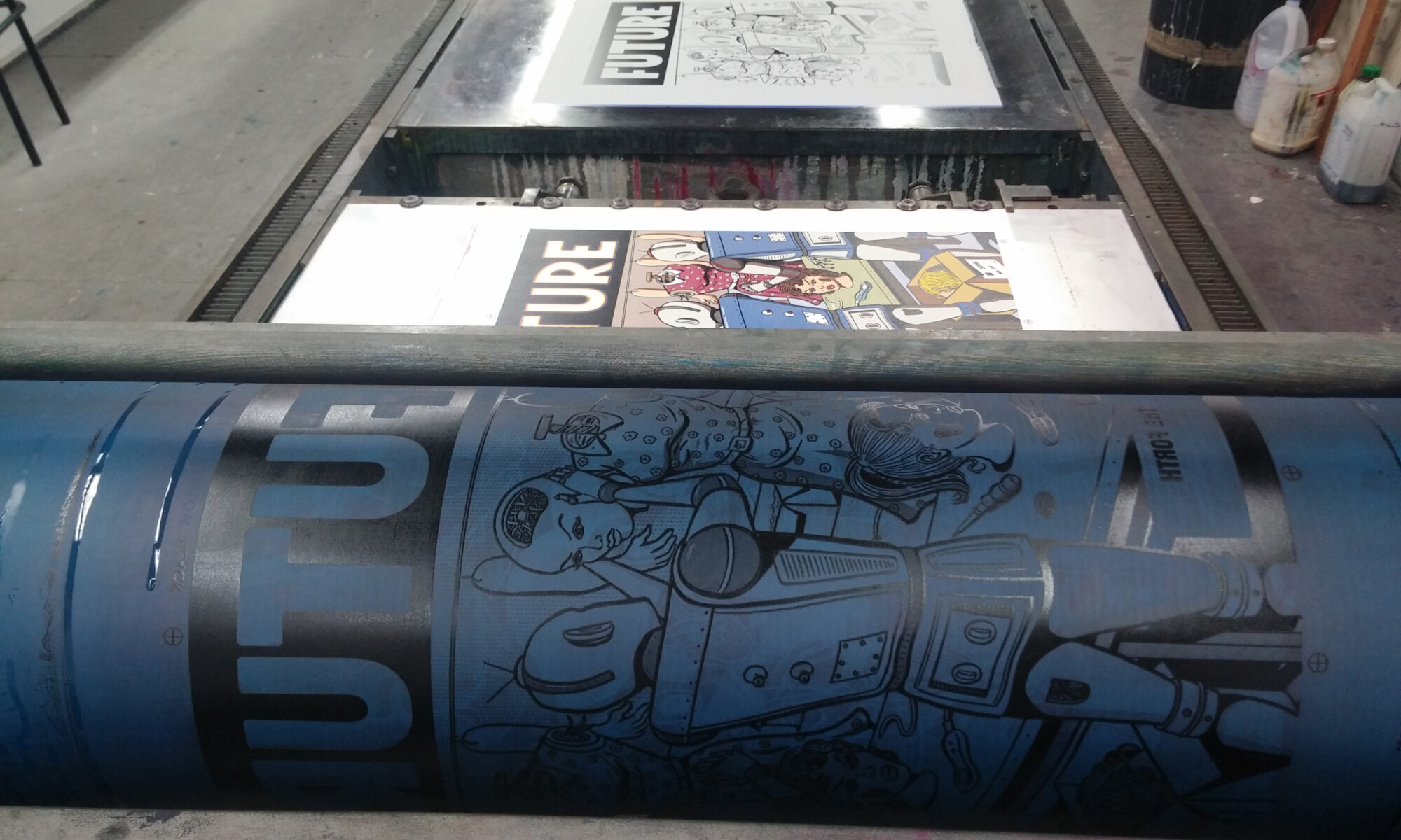 Offset lithography, handprinting, 2018