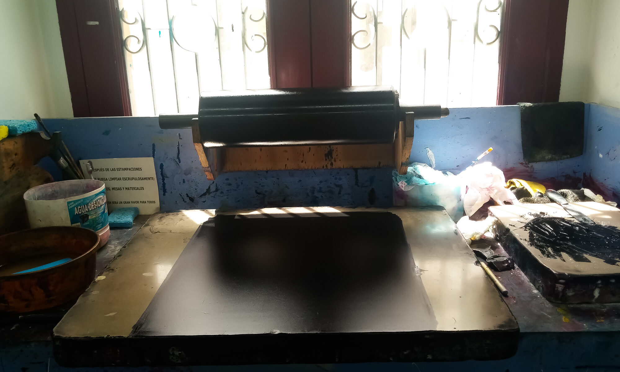 Offset lithography, handprinting, 2018