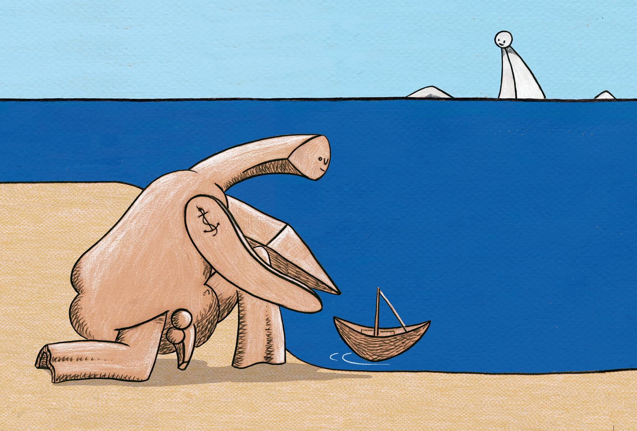ON THE BEACH